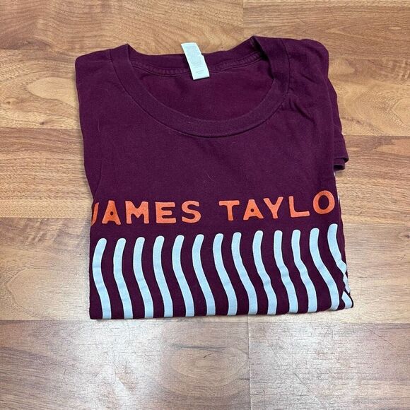 Canvas Bella+Canvas Mens James Taylor Fire & Rain Short Sleeve T-Shirt Medium - Picture 10 of 10